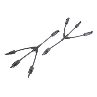 Y Type Branch Plug IP67 1000VDC Solar PV Connector For Connecting